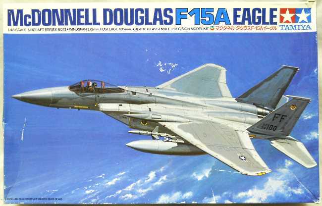 Tamiya 1/48 McDonnell Douglas F-15A Eagle - Plus Verlinden Cockpit / Model Tech Placards Ejection Handles/HUD / Micro Scale and Detail & Scale Decals / USAF 1st TFW 94th TFS / Streak Eagle / 36th TFW 525TFS / 49TFW 7TFS / 57TTW 433 FWS / 58TTW 555TFS, MA124 plastic model kit